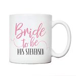 Bride to be mug | Engagement fiancée gifts for her | personalised future wife bride Mrs women woman mug | hen party bridal party wedding gifting ideas