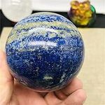 BIANMTSW Home Collections Beautiful 65-70mm Natural Lapis Lazuli Crystal Ball Decoration Home Feng Shui Ornament Wheel Stone Natural Stone Crystals