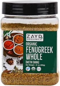 Zayd Organic Fenugreek Seeds | 1.3 lb | Whole Methi Seeds, USDA Organic, 1.3 lb (595g)