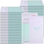 Qilery 40 Pack Guest Checks Book Waitress Notepad for Restaurants Order Pad 2000 Sheets Server Note Pads Waiter Checkbook Food Receipt Book