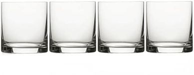 Mikasa Julie Luxury Lead-Free Crystal Old Fashioned Cocktail Glasses, 425 ml, Clear, Set of 4