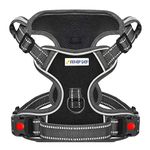 Indihopshop PRO Harness No Choke | Reflective (L, Black)