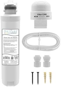 Metpure Versatile Inline MVCTO11-KIT Quick Twist Water Filter 1/4" for Refrigerator, Ice Maker, Coffee Maker, Reduces Bad Taste, Odor, Chlorine in Drinking Water. Complete Kit.