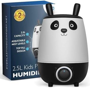 Everlasting Comfort Panda Baby Humidifier, 2.5L Top Fill Whisper Quiet Humidifier for Baby Nursery & Kids Bedroom, Easy Clean & Fill, 20 Hour Run Time