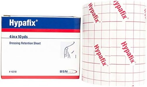 Hypafix Dressing Retention Tape 4" x 10 Yards, 1 Roll