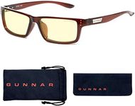 GUNNAR - Premium Gaming and Computer Glasses - Blocks 65% Blue Light - Riot, Espresso, Amber Tint