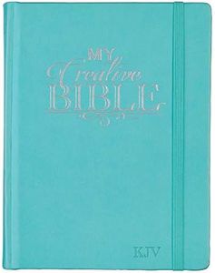 KJV Holy Bible, My Creative Bible, Faux Leather Hardcover - Ribbon Marker, King James Version, Teal w/Elastic Closure (KJV Creative Editions)