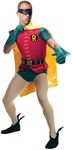 Rubie's Men's Grand Heritage Robin, Classic Tv Batman Circa 1966 Costume, Multicolor, X-Large