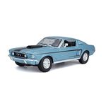 Maisto 1:18 Scale Ford Mustang GT Cobra Jet 68 Model Car (Metallic Blue)