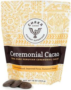 ChakaCacao | Premium Ceremonial Cacao – 100% Pure, Minimally Processed, Rich in Theobromine, Flavonoids & Anandamide – 1 lb Easy-Melt Discs for Enhanced Mood, Focus & Sustained Energy