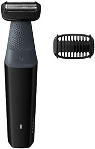 Philips Bodygroom Series 3000 Showerproof Body Groomer/Trimmer and Skin Friendly Electric Shaver with 50 Mins Cordless Use, Black, BG3010/15