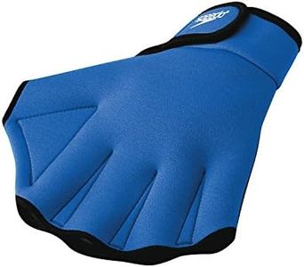 Speedo Unisex Swim Training Gloves Aquatic Fitness, Royal, Medium