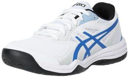 ASICS Mens Court Slide 3 White/Tuna Blue Tennis Shoe - 8 UK (1041A335.102)