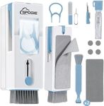 11-in-1 Keyboard Cleaning Kit, Laptop Cleaning Kit Keyboard Brush Cleaner Electronics Cleaner for Cell Phone/Earbuds/Camera Lens/Computer with Multifunctional Cleaning Tool Blue (Light Blue)