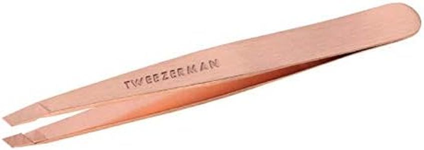 Tweezerman Stainless Steel Slant Tweezer (Rose Gold), 1 Count