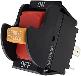 HAKATOP SW7B On-Off Toggle Switch 2 Prong for Delta, Aftermarket Replaces Parts Ryobi Table Saws Drill Press Delta 489105-00 46023 Switch