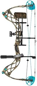 Diamond Archery Carbon Knockout Compound Bow - 3.2 LBS, 30" ATA, 22.5" - 27" Draw Length, 302 FPS, Left Hand 40 LBS, Mossy Oak