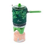 Fire-Maple "Fixed Star X2" Backpacking and Camping Stove System | Outdoor Propane Camp Cooking Gear | Portable Pot/Jet Burner Set | Ideal for Hiking, Trekking, Fishing, Hunting Trips and Emergency Use (Green)