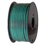 Holiday Lighting Outlet Green SPT-2 Commercial-Grade Bulk Blank Wire | 18 AWG 10 Amps | 250-Foot Spool Green Zip Wire