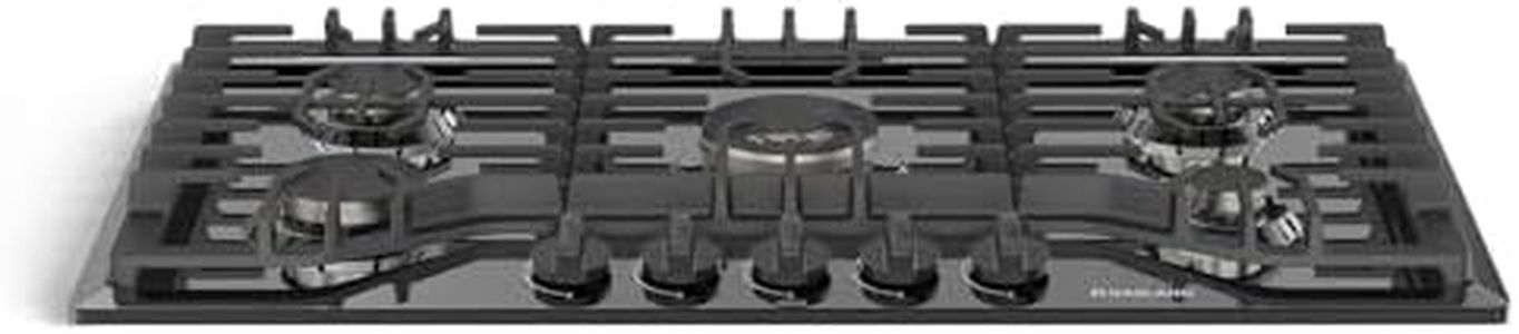 GASLAND 36 Inch Gas Cooktop 5 Italy Sabaf Burner, PRO GH2365EF, Built-in NG/LPG Convertible Stovetops, Gas Countertop Plug-in with Thermocouple Protection, CSA Certified, Black