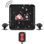 VSYSTO No Screen Dash cam,Full Body Waterproof,Dual 1080P Sport Accident Proof Camera DVR,Front and Rear Camera Driving Recorder for Motorcycle, Bike,Night vision (B6L)