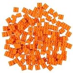 Strictly Briks Classic Bricks Starter Kit, Orange, 144 Pieces, 2x2 Inches, Building Creative Play Set for Ages 3 and Up, 100% Compatible with All Major Brick Brands