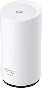 TP-Link Deco 7 Outdoor BE25 BE5000 Dual-Band Wi-Fi 7 Mesh Extender – Up to 2,800 sq. ft., Dual 2.5G PoE+ Ports, IP65 Waterproof, MLO, Multiple Mounting Options, Secure by Design, 1-Pack