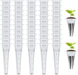 Hydroponic Grow Baskets, 50 Pcs Plastic Replacements Grow Basket Sets, Soilless Hydroponic Growing Containers for Plant Hydroponics