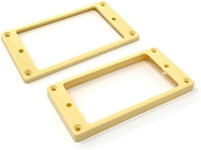 Vintage Forge Cream Flat Bottom Humbucker Pickup Mounting Ring Set (Bridge & Neck) for Epiphone Guitars HR1300F-CRM