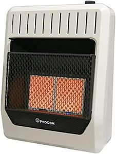 ProCom Heating Natural Gas Vent Free Infrared Gas Space Heater - 20,000 BTU, T-Stat Control - Model# MN2PTG, White