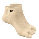 HEELIUM Bamboo Toe Socks for Women | Ankle Length | Thumb Socks with Toe Split | 3X Softer Than Cotton | Breathable | Size (UK 3-7)