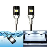 GIVEDOUA License Plate Light, License Tag Screw Bolt LED, Super Bright 12V Waterproof License Plate LED Bulb Motorcycle Tag Lights for Motorcycle Bike Truck RV ATV, White(2PCS)