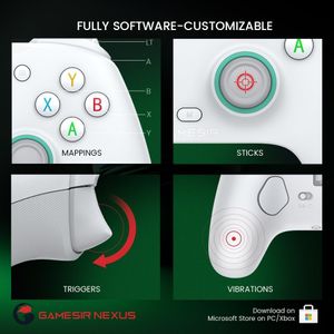 GameSir G7 SE Wired Controller for Xbox Series X|S, Windows – Hall Effect Joysticks, 3.5mm Audio