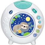 VTech Baby Sleepy Sloth Cot Light, with Colourful Light Pattern Projection, Nature Sounds & Soothing Lullabies, Portable Gift for Babies, 0, 3, 6, 12 months +, English Version