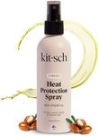 Kitsch Heat Protection Spray for Hair – Heat Protectant for Hair with Argan Oil – Styling Hair Spray for Frizz Control, Shine & Damage Protection – Protects Strands | Ideal Gifts for Women – 6.8oz