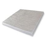 Emsco Group 2192-1AZ Flat Rock Rain Barrel and AC Unit Paver Patio Pad 24”x24” Natural Gray Tile – Easy Installation
