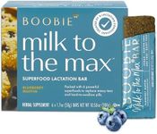 Boobie Bar Blueberry Muffin Lactation Bar | #1 Selling Lactation Snack Bars | Gluten Free & Vegan Lactation Snacks To Support Milk Supply Increase, 6 Bars (1 Box)