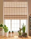 FoundGo Cordless Bamboo Roller Blinds WxH: 81x163cm/32"x 64", Retro Roller Bamboo Blinds Bamboo Roll Up Window Bamboo Roller Curtain Light Filtering Shades for Windows,Veranda