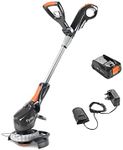 Flymo UltraTrim 260 3-in-1 Cordless Grass Trimmer - 18V 2.5 POWER FOR ALL Battery and Charger included, 26cm Cutting Width, Edging mode, Automatic line feed, Height adjust, Tiltable head
