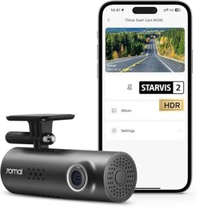 70mai M200 HDR DashCam 3, STARVIS 2 IMX662, 1080P with HDR Imaging, F1.8 Large Aperture, MaiColor Vivid+ Solution, Voice Control, WiFi, Optional Parking Mode, Upto 128GB Supported (M200)