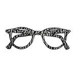 ID 7516 Zebra Print Eyeglasses Patc