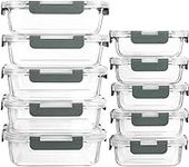 [10-Pack] Glass Meal Prep Container