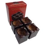 Ruckman Solid Wood Sofa, Table, Bed Riser, and Furniture Lifter (Set of 4, Lifts 3 Inches)