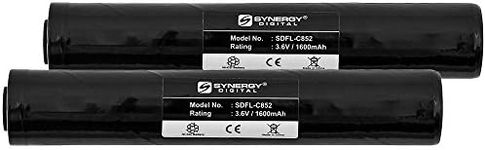 Synergy Digital Battery Combo-Pack Compatible with Streamlight Stinger Flashlight Battery Includes: 2 x SDFL-C852 Batteries