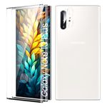 TECHO Screen Protector for Samsung Galaxy Note 10 Plus, [2+2 Pack] Tempered Glass Protective Film, [Case Friendly][Anti-Scratch][Anti-Shatter][HD Clear][Bubble Free][9H Hardness]
