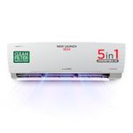 Lloyd 1.5 Ton 3 Star Inverter Split AC (5 in 1 Convertible, Copper, Anti-Viral + PM 2.5 Filter, 2023 Model, White with Chrome Deco Strip, GLS18I3FWAGC)