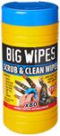 Big Wipes BGW2020 Industrial Anti-Bacterial Wipes, Pack of 80, Blue Lid