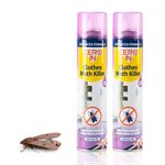 Quebec Zero In Clothes Moth Killer - Ready-To-Use - Kills Moths, Eggs & Larvae - Indoor Uses - Long-lasting treatment of Wardrobes, Cupboards and Drawers Before Clothes storage - 300ml (Pack of 2)