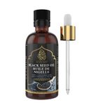 Turkish Black Seed Oil (Nigella Sativa, Black Cumin) 100% Organic Cold Pressed 3X Thymoquinone- Glass Bottle (100ml)