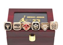 Chicago Bulls Championship Ring Set Basketball Replica Championship Ring Box for Men MVP Jordon Size 11 (11, Ring+Box)